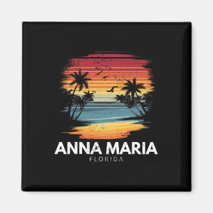 Anna Maria Strand Florida Surfbrett Surfen Vintage Magnet
