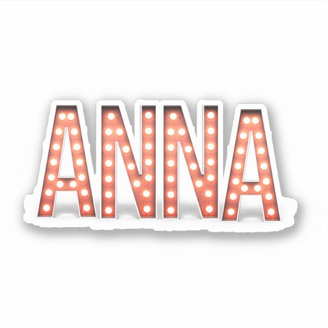 Anna Marquee Lights Aufkleber