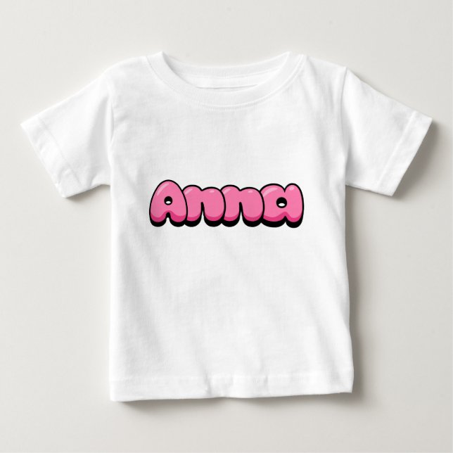 Anna Pink Baby T - Shirt (Vorderseite)
