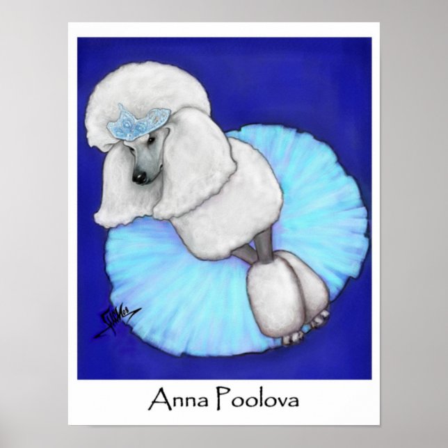 Anna Poolova Poodle Poster (Vorne)