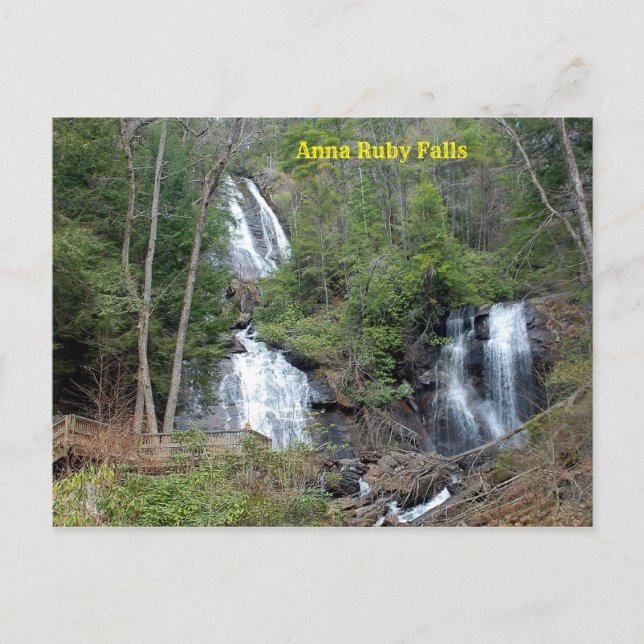 Anna Ruby Falls Postkarte (Vorderseite)
