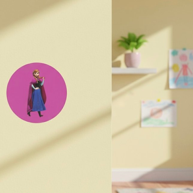 Anna Runder Aufkleber (Von Creator hochgeladen)