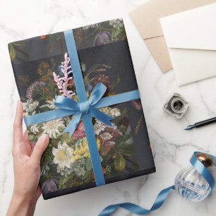 Anna Stainer-Knittel Vintage Alpine Blumen Wrappi Geschenkpapier