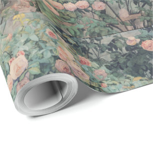 Anna Syberg Vintage-Rosen Geschenkpapier