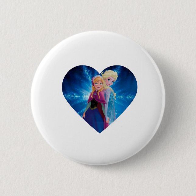 Anna und Elsa Frozen Button (Vorderseite)