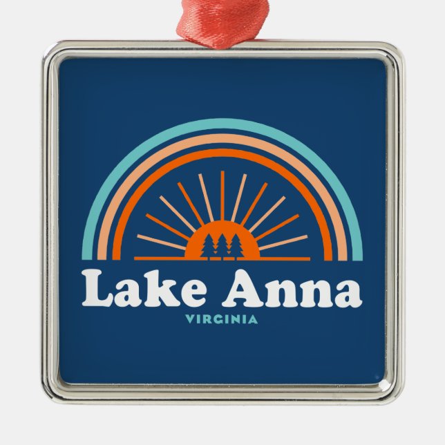 Anna Virginia Rainbow Ornament Aus Metall (Vorne)