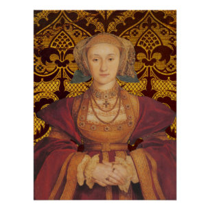 Anna von Kleve, Königin von England Porträt Poster