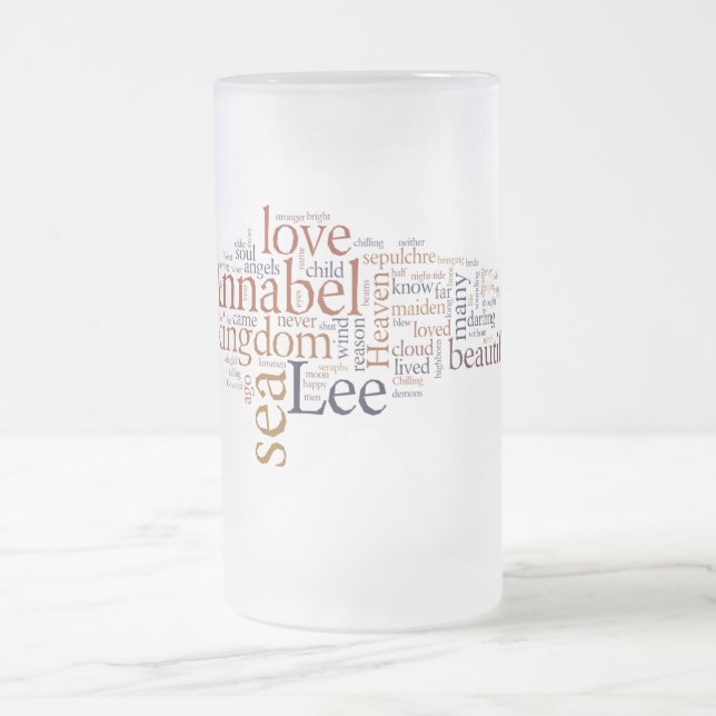 Annabel Lee Mattglas Bierglas (Mittel)