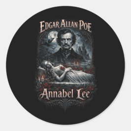Annabel Lee Runder Aufkleber