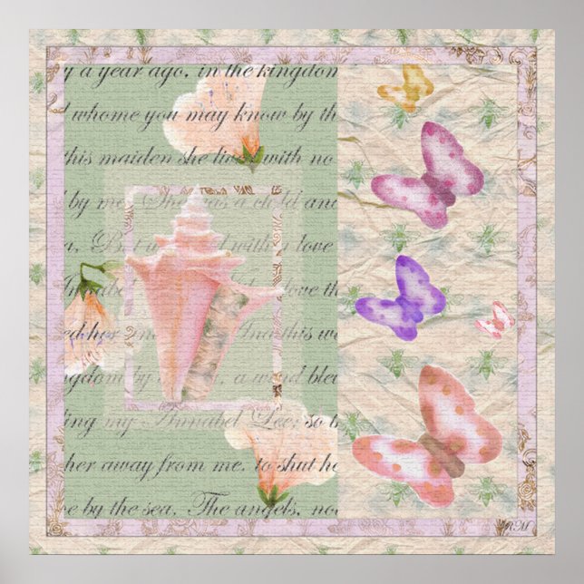 Annabell Lee: Digitales Collage Poster (Vorne)