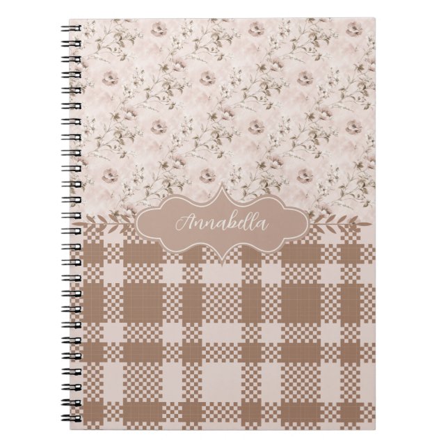 Annabella Vintag Dusty Rose Pink Notizblock (Vorderseite)