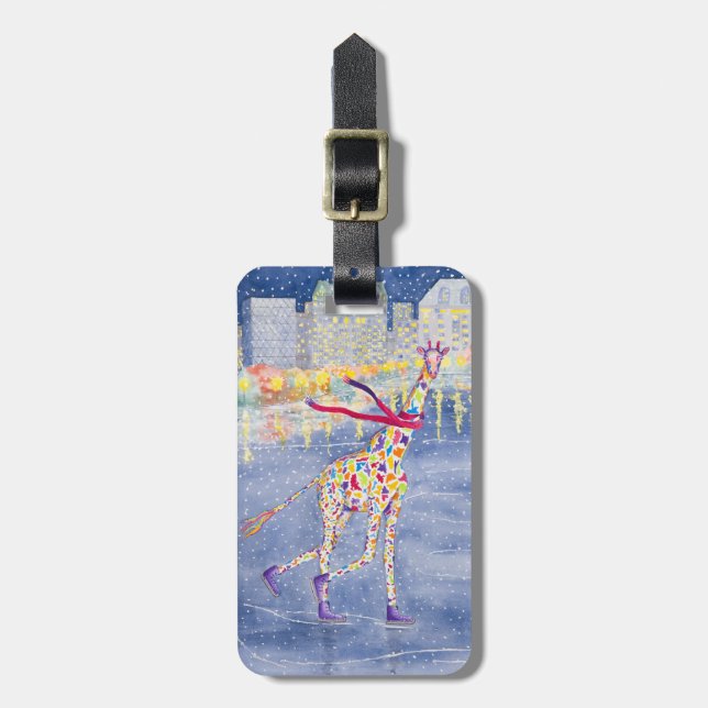 Annabelle auf Eis-Gepäckanhänger Gepäckanhänger (Vorderseite vertikal)