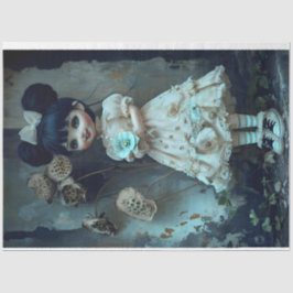 Annabelle Beige Dress Decoupage Tissue Paper Seidenpapier