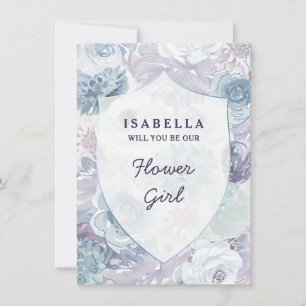 Annabelle Floral Crest Blumenmädchen Vorschlagkart