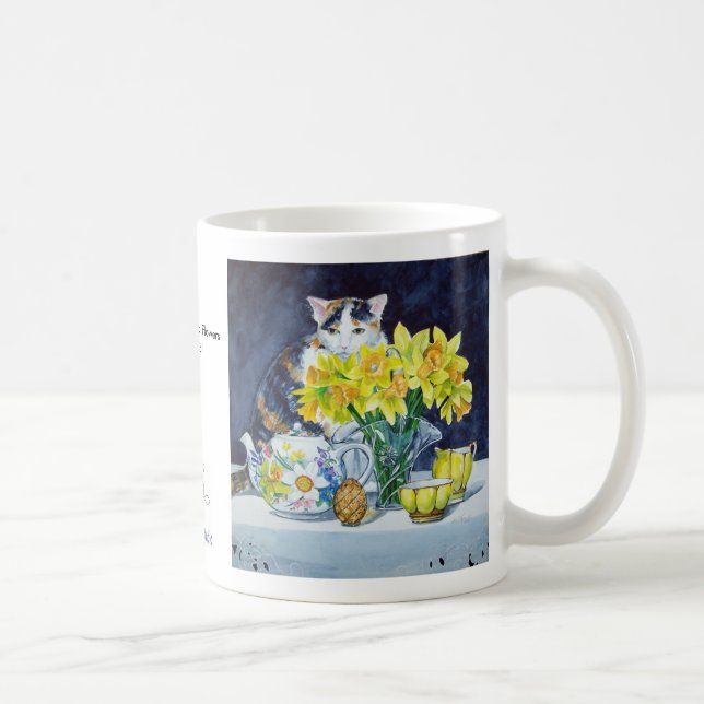 Annabelle hinter Blumen-Tasse Kaffeetasse (Rechts)