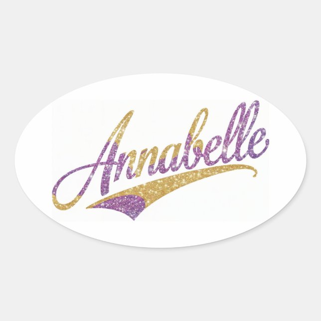 Annabelle Stickers Oval (Vorderseite)