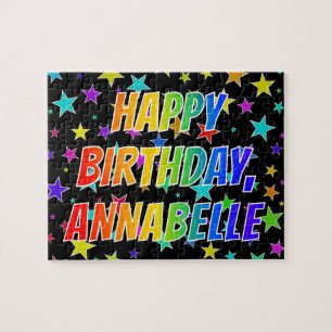 "ANNABELLE" Vorname, Spaß "GLÜCKLICHER BIRTHTAG" Puzzle
