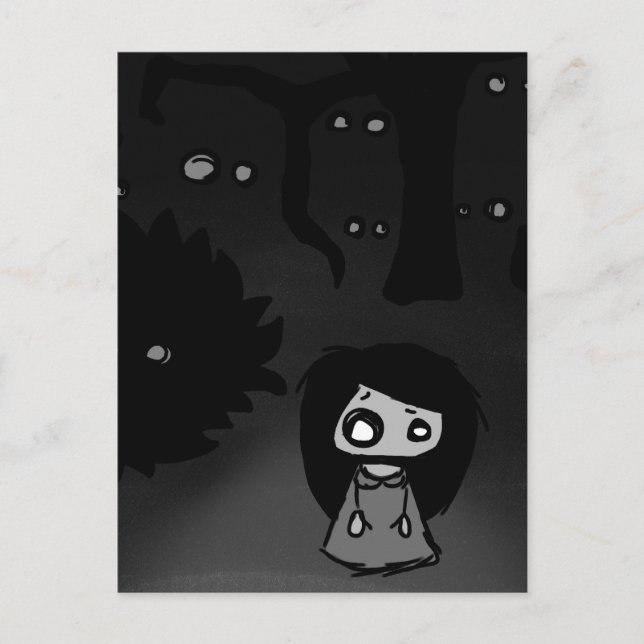 Annabelles Paranoia Postkarte (Vorderseite)