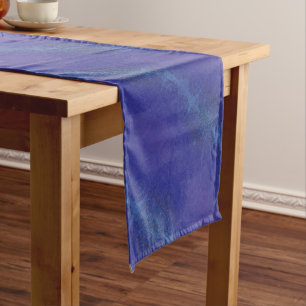 Annahme   Blue Indigo Violet Boho Medallions Großer Tischläufer