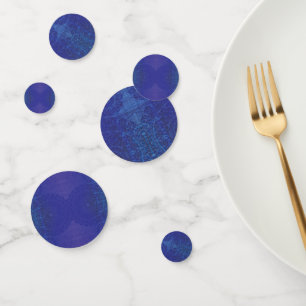Annahme Blue Indigo Violet Boho Medallions Konfetti