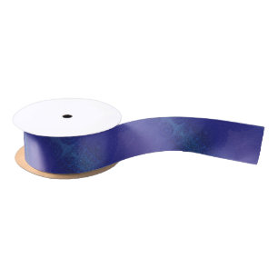 Annahme   Blue Indigo Violet Boho Medallions Satinband