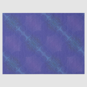 Annahme Blue Indigo Violet Boho Medallions Seidenpapier