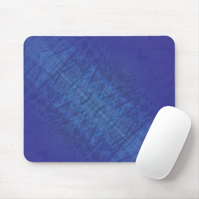 Annahme | Blue Indigo Violet Shibori Muster Mousepad (Mit Mouse)