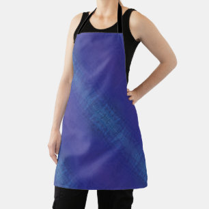Annahme Blue Indigo Violet Shibori Muster Schürze