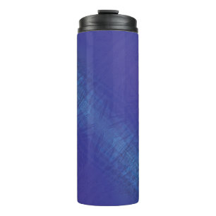 Annahme   Blue Indigo Violet Shibori Muster Thermosbecher