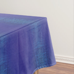 Annahme   Blue Indigo Violet Shibori Muster Tischdecke