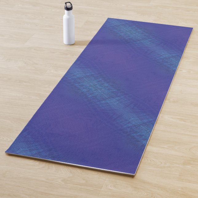 Annahme | Blue Indigo Violet Shibori Muster Yogamatte (Beispiel)
