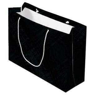 Annahme Dark Shibori Texture Große Geschenktüte