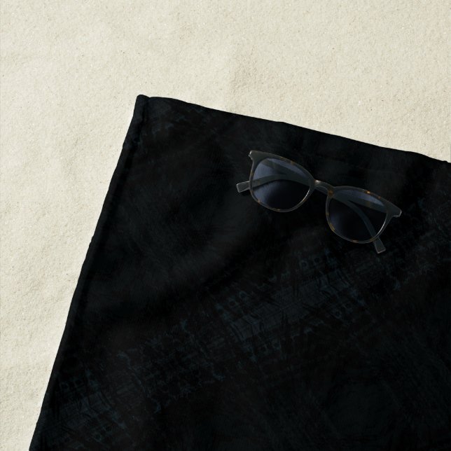 Annahme | Dark Shibori Texture Strandtuch (Beispiel)