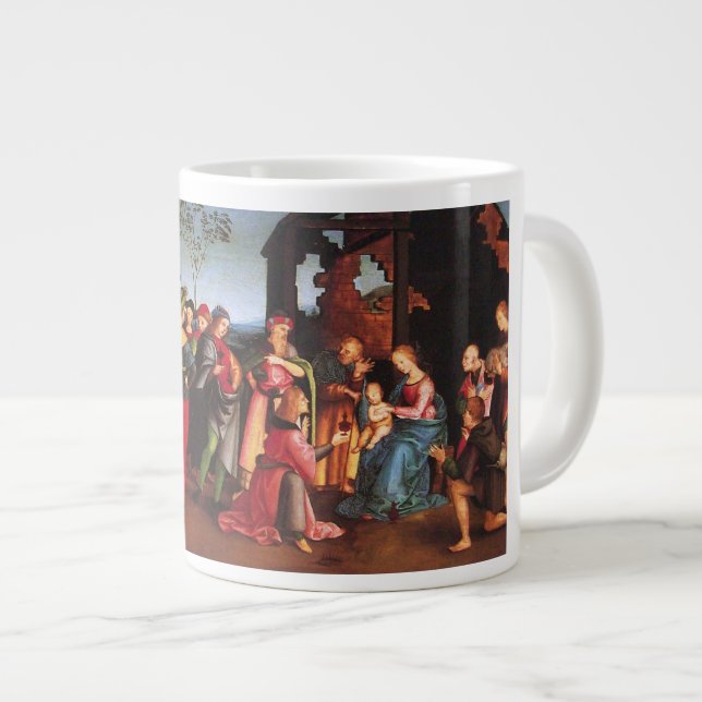 ANNAHME DES MAGI Jumbo-Tasse (Vorderseite Rechts)