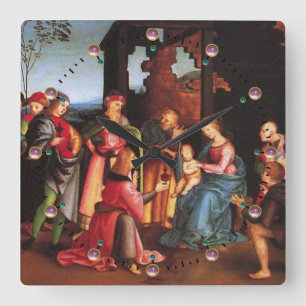 ANNAHME DES MAGI QUADRATISCHE WANDUHR