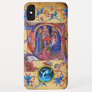 ANNAHME DES MONOGRAMM FÜR DAS PARCHMENT MAGI CHRIS iPhone XS MAX HÜLLE