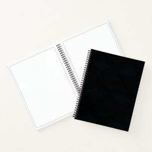 Annahme   Dunkle Abstrakte Textur Notizbuch