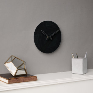 Annahme Dunkle Abstrakte Textur Runde Wanduhr