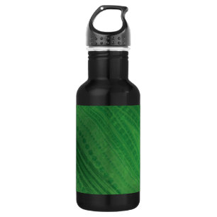 Annahme   Green Eclectic Boho Muster Edelstahlflasche