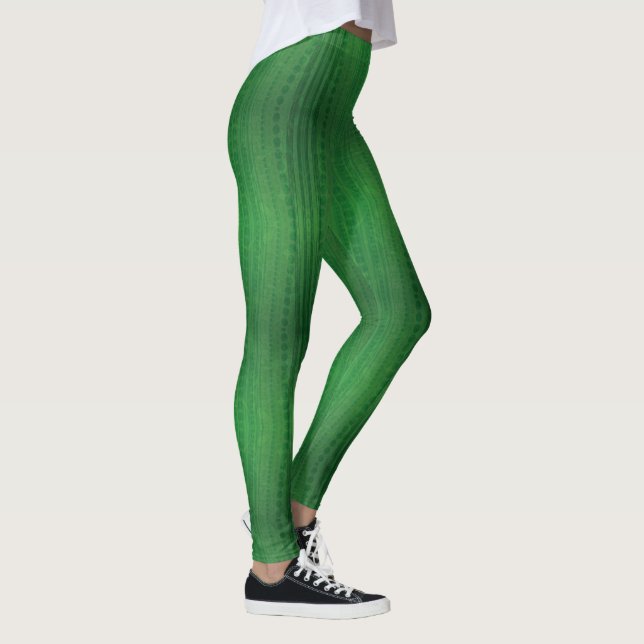 Annahme | Green Eclectic Boho Muster Leggings (Rechts)