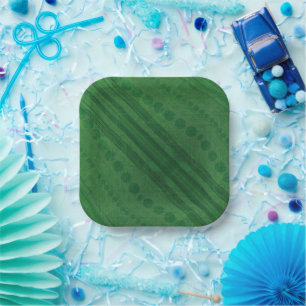 Annahme Green Eclectic Boho Muster Pappteller