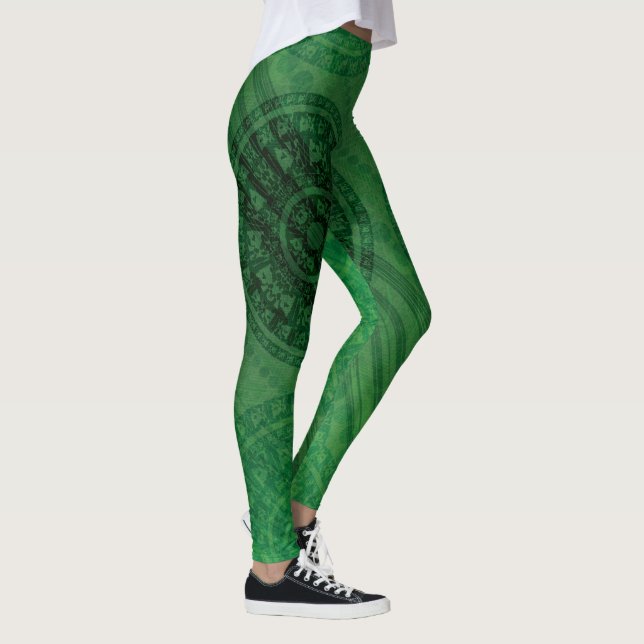 Annahme | Medaillen für grüne Meditation Leggings (Rechts)