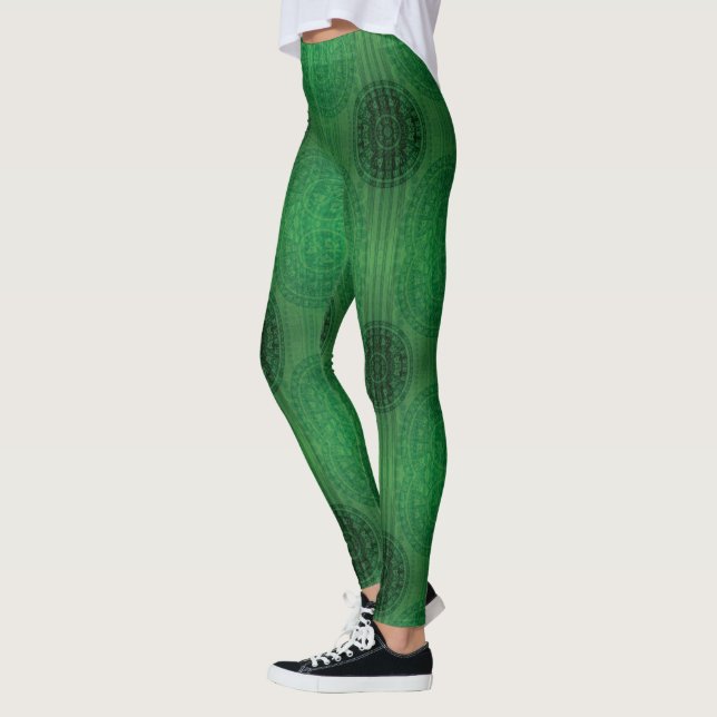 Annahme | Medaillen für grüne Meditation Leggings (Links)