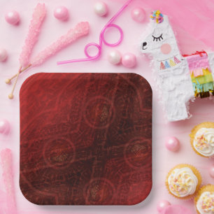 Annahme   Medallin der Roten Meditation Pappteller