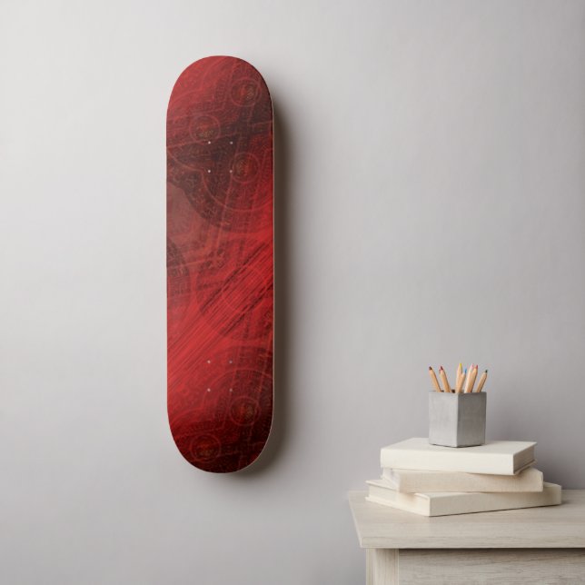 Annahme | Medallin der Roten Meditation Skateboard (Wandkunst)
