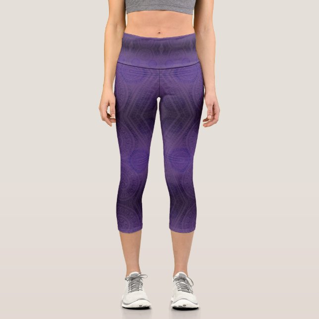 Annahme | Medallin für Violetmeditation Capri Leggings (Vorderseite)
