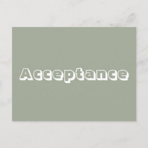 Annahme Postkarte