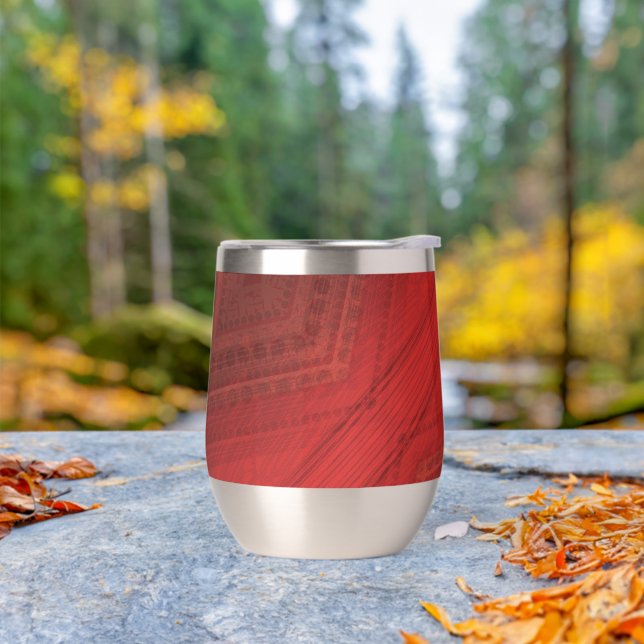 Annahme | Red Eclectic Boho Pattern (Außenbereich)