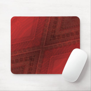 Annahme Red Eclectic Boho Pattern Mousepad
