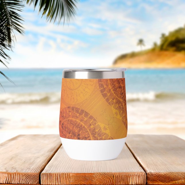 Annahme | Red Orange Yellow Boho Medallions (Strand)